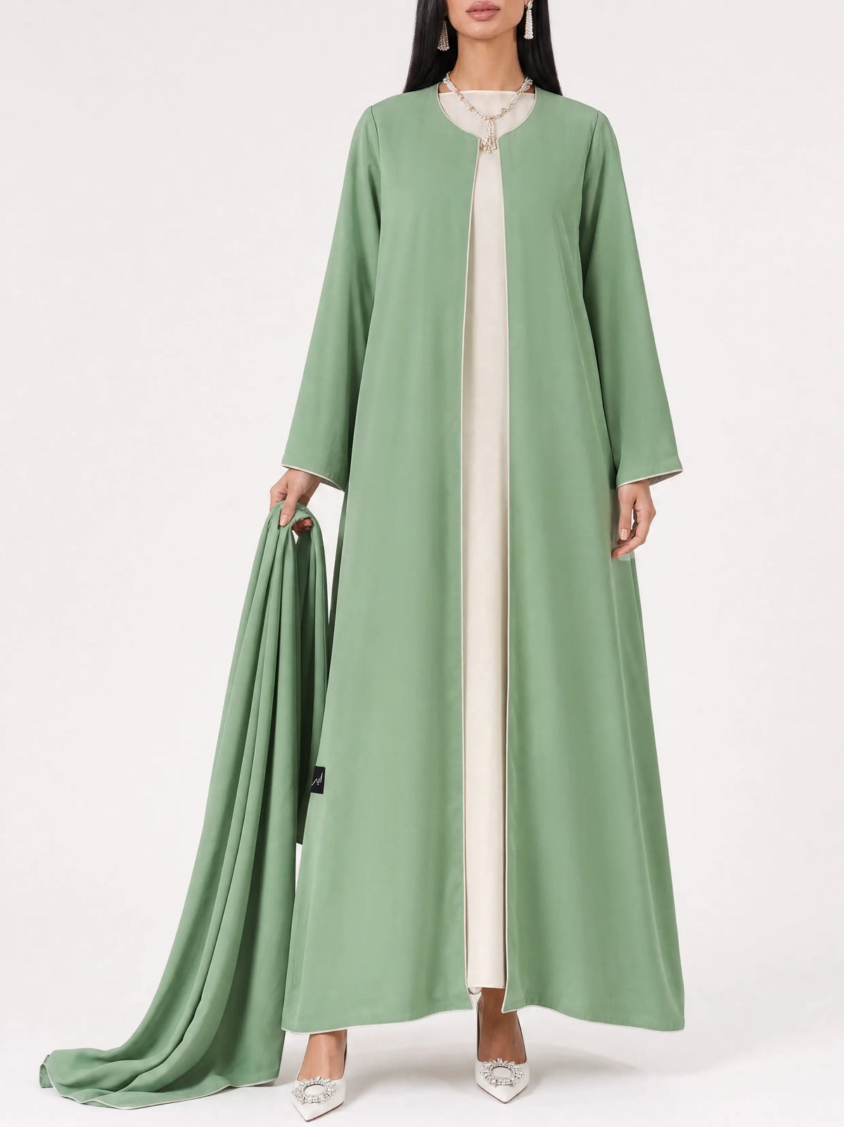 Sage Grace Open Abaya